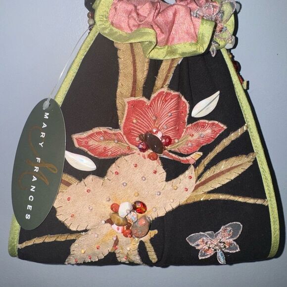 mary frances beaded shoulder bag #729 with semi precious stones - Picture 2 of 9